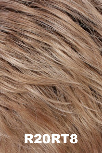 Estetica - Shaded Synthetic Colors - R20RT8. Light Auburn / Golden Blonde frost with Golden Brown roots.