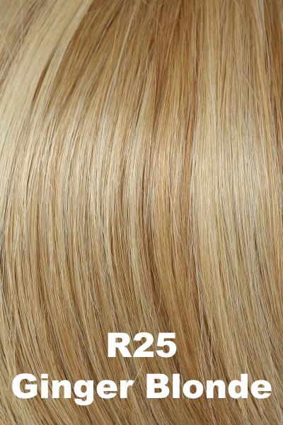 Raquel Welch - Human Hair Colors - Ginger Blonde (R25). Golden Blonde w/ subtle highlights.