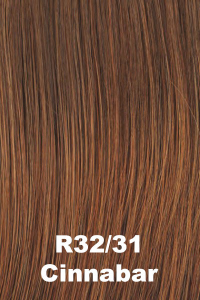 Raquel Welch - Synthetic Colors - Cinnabar (R32/31). Rich Chestnut w/ warm undertones. 