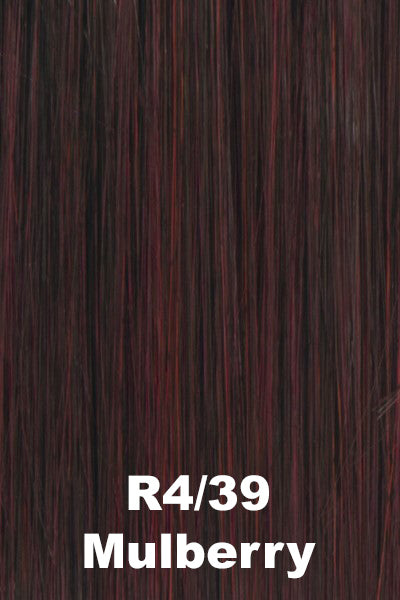 Hairdo - Synthetic Colors - Mulberry (R4/39). Black base with bright burgundy highlights.