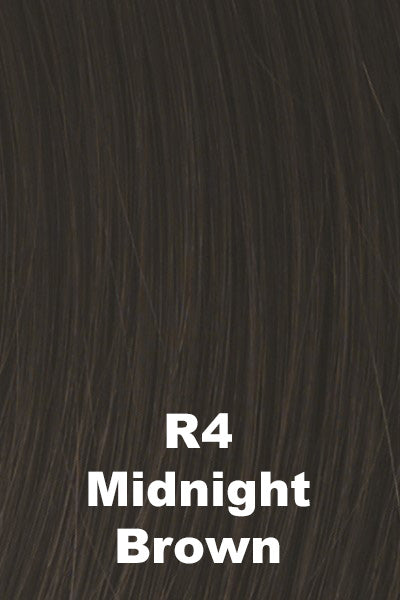 Raquel Welch - Human Hair Colors - Midnight Brown (R4). Black/brown.