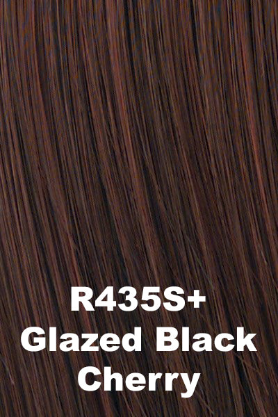 Dark brown base highlighted with suble reddish violet brown.