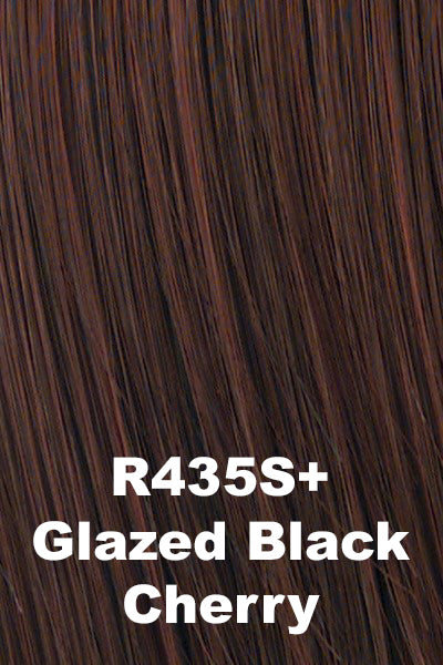 Hairdo - Synthetic Colors - Glazed Black Cherry (R435S+). Dark Blonde with Medium Golden Blonde Highlights.