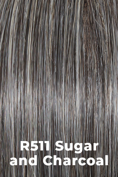 Hairdo - Synthetic Colors - Sugar & Charcoal (R511). Medium gray salted with white highlights.