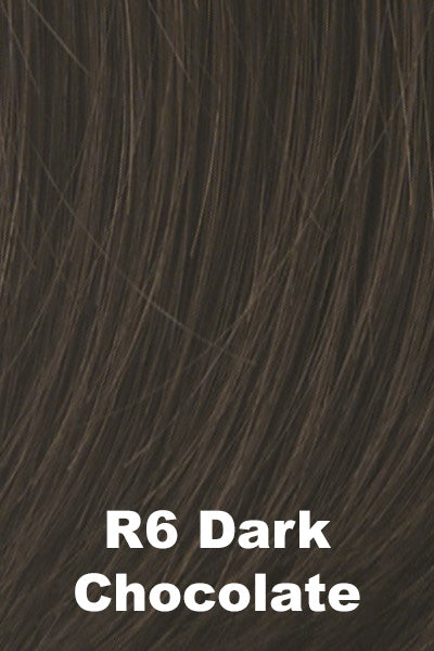 Raquel Welch Wigs - Dress Code - Dark Chocolate (R6). Rich Dark Brown.