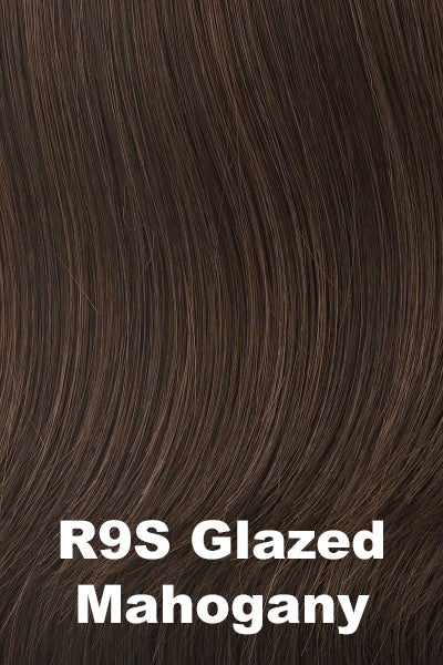 Raquel Welch - Synthetic Colors - Glazed Mahogany (R9S). Dark Brown w/ subtle warm highlights on top. 