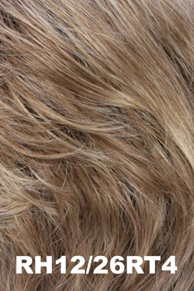 Estetica - Shaded Synthetic Colors - RH12/26RT4. Light Golden Brown with Medium Butterscotch Blonde highlights and Dark Brown roots.