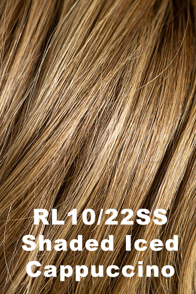 Raquel Welch - Shaded Synthetic Colors - Shaded Iced Cappuccino (RL10/2SS). Natural light Brown w/ Ash Blonde highlights and med Brown Rooting.