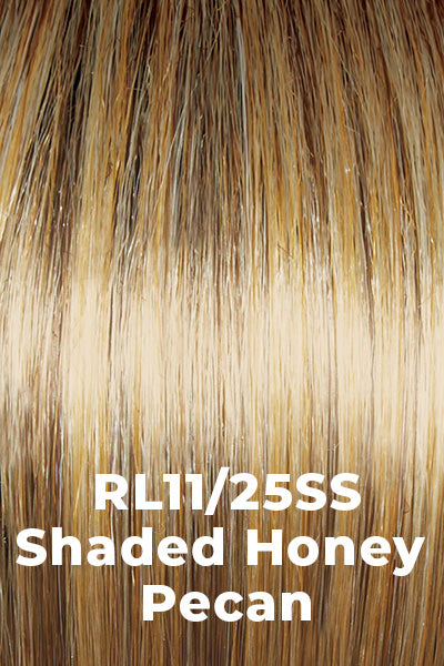 Raquel Welch - Shaded Synthetic Colors - Shaded Honey Pecan (RL11/25SS). Rich Light Brown with Golden highlights and dark rooting