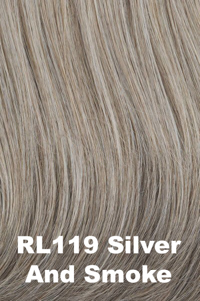 Raquel Welch - Synthetic Colors - Silver & Smoke (RL119). Light Brown w/ 80% Gray in front graduating blend into 50% Gray in nape area.
