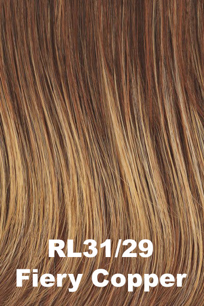 Raquel Welch Wigs - Straight Chic - Fiery Copper (RL31/29). Copper w/ Gold highlights.