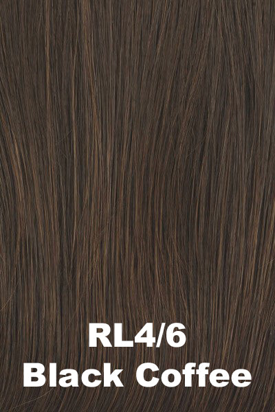 Raquel Welch Wigs - Straight Chic - Black Coffee (RL4/6). Rich Dark Brown.