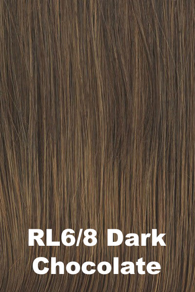 Raquel Welch Wigs - Straight Chic - Dark Chocolate (RL6/8). Rich Dark Brown.