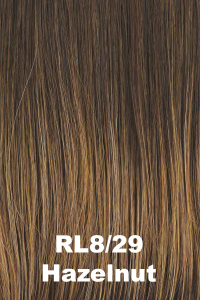 Raquel Welch Wigs - Straight Chic - Hazelnut (RL8/29). Medium Brown w/ Ginger highlights.