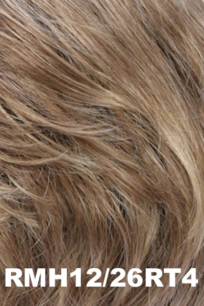 Estetica - Shaded Synthetic Colors - RMH12/26RT4. Light Brown with chunky Golden Blonde highlights & Dark Brown roots.