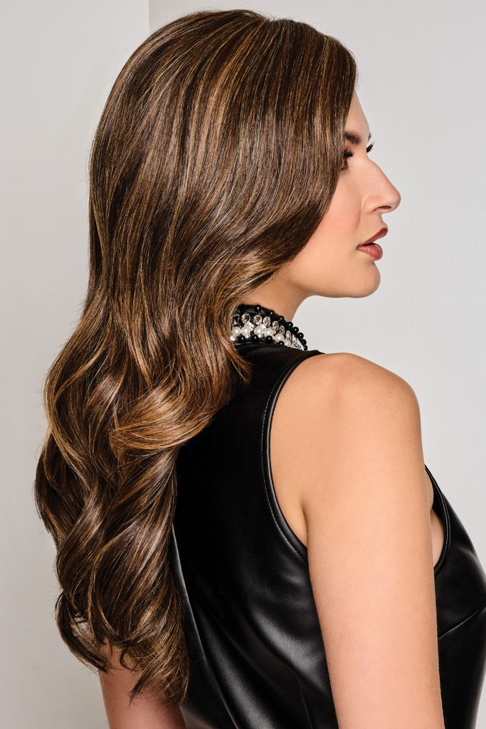 Side view of the long layered style.