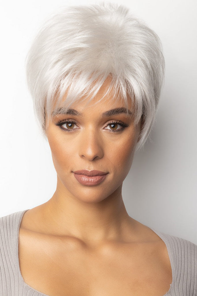 Model wearing the Rene of Paris wig Samy #2340 3.