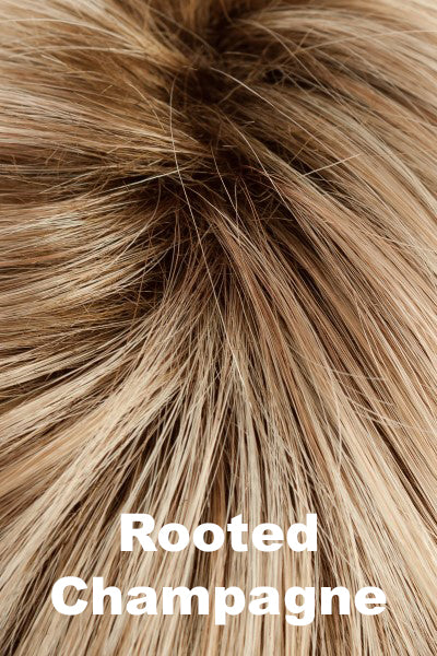 Tony or Beverly - Synthetic Colors - Rooted Champagne. Champagne Blonde with Dark Roots.