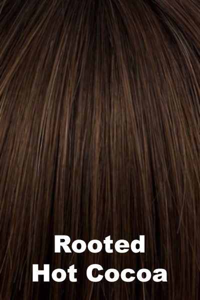 Tony or Beverly - Synthetic Colors - Rooted Hot Cocoa. 2 Roots with Hot Cocoa ends.