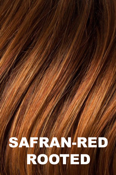 Ellen Wille - Rooted Synthetic Colors - Safran Red Rooted. Dark Copper Red, Copper Red, and Light Copper Red Blend with Dark Auburn Roots.
