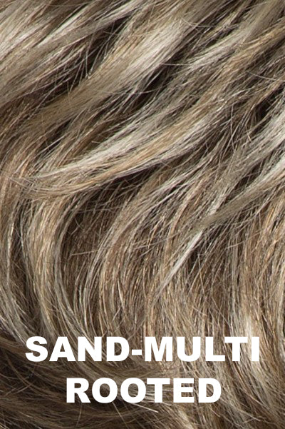 Ellen Wille - Rooted Synthetic Colors - Sand Multi Rooted. Lightest Brown and Medium Ash Blonde Blend with Light Brown Roots.
