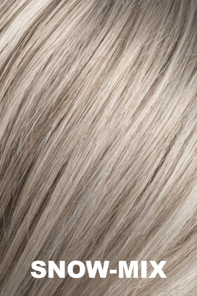 Ellen Wille - Synthetic Mix Colors - Snow Mix. Pure Silver White with 10% Medium Brown and Silver White with 5% Light Brown Blend.