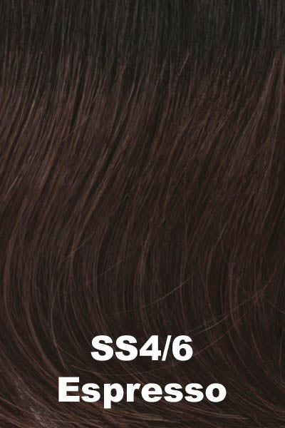 Raquel Welch - Shaded Synthetic Colors - Shaded Espresso (SS4/6). Rich dark Brown w/ dark Brown Rooting.