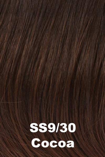 Raquel Welch Wigs - Dress Code - Shaded Cocoa (SS9/30). Medium Brown w/ Auburn highlights and med Brown Rooting.