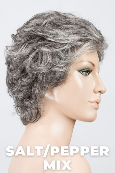 Ellen Wille Wigs - City - Salt/Pepper Mix. Light Natural Brown with 75% Gray, Medium Brown with 70% Gray and Pure White Blend.