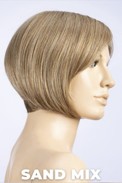 Ellen Wille Wigs - Promise Mono Part - Human Hair Blend wig with Light Golden Blonde and Light Strawberry Blonde with Medium Ash Blonde Blend