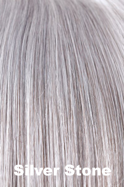 Noriko - Synthetic Colors - Silver Stone. Multiple Shades of Grey Blended with a Dark Brown Base.