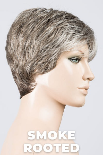 Ellen Wille Wigs - Bo Mono - Smoke Rooted. Medium Brown blended with 35% Pure White.