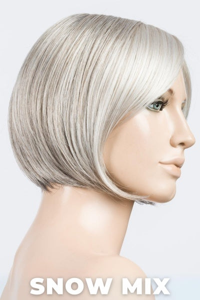 Ellen Wille Wigs - Amy Small Deluxe - Snow Mix. Pure Silver White with 10% Medium Brown and Silver White with 5% Light Brown Blend.