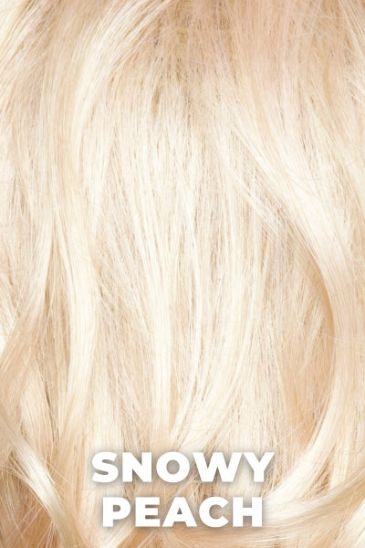 Orchid Wigs - Clara (#4115) - Snowy Peach. Pale peach mixed with platinum blonde tones.