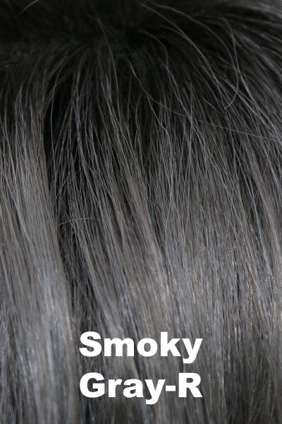 Amore - Shaded Synthetic Colors - Smoky Gray-R. Pure Gray base with Black roots.