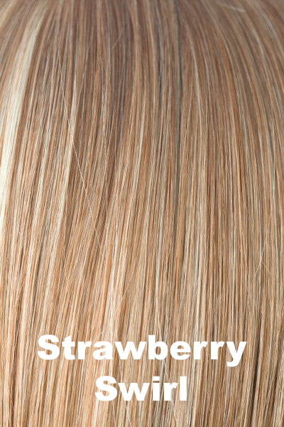 Rene of Paris - Synthetic Colors - Strawberry Swirl. Tipped: Medium Auburn (27) w/ Platinum Blonde (613) Highlights.