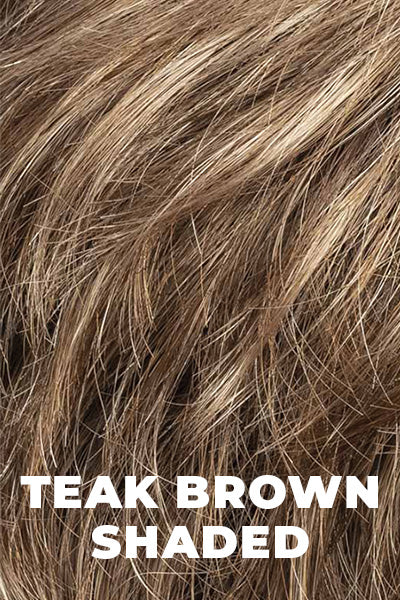 Ellen Wille - Shaded Synthetic Colors - Teak Brown Shaded. Light Brown with Light Strawberry Blonde and Medium Brown Blend with Shaded Roots.