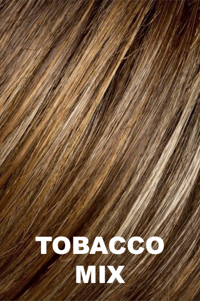 Ellen Wille - Synthetic Mix Colors - Tobacco Mix. Medium Brown Base with Light Golden Blonde Highlights and Light Auburn Lowlights.