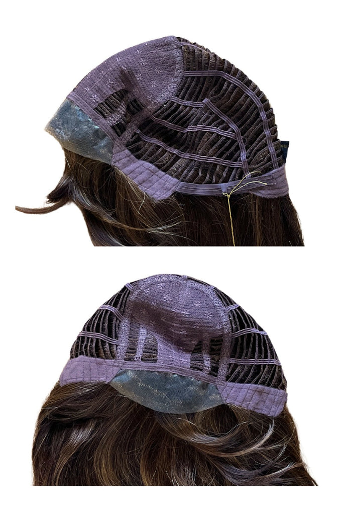 Cap construction showing a Harp Cap, RTW LaceFront and UltimateFit Cap,