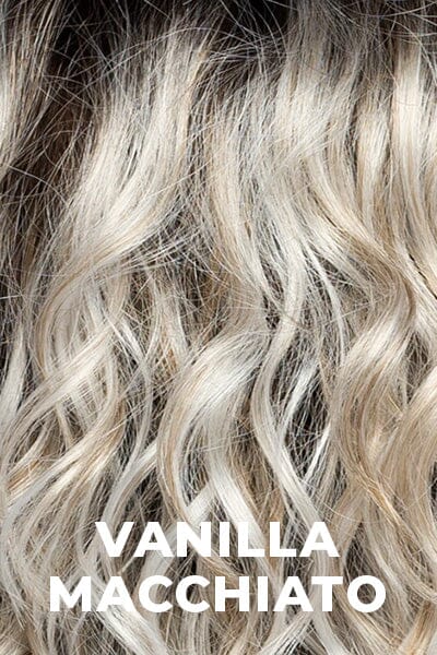 Estetica - Shaded Synthetic Colors - Vanilla Macchiato. Light Chestnut Brown base with Light Brown/Golden Blonde/Icy Blonde painted highlights.