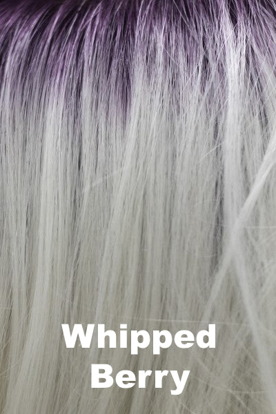 Noriko - Shaded Synthetic Colors - Whipped Berry. Bright Purple roots blending into Pure White.