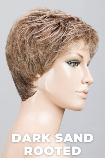 Ellen Wille Wigs - Yoko - Dark Sand Rooted. Light Brown base with Lighest Ash Brown and Medium Honey Blonde blend.