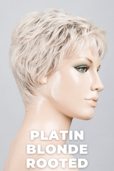 Ellen Wille Wigs - Yoko - Platin Blonde Rooted. Pearl Platinum, Light Golden Blonde, and Pure White Blend.