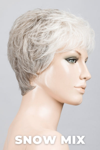 Ellen Wille Wigs - Yoko - Snow Mix. Pure Silver White with 10% Medium Brown and Silver White with 5% Light Brown Blend.