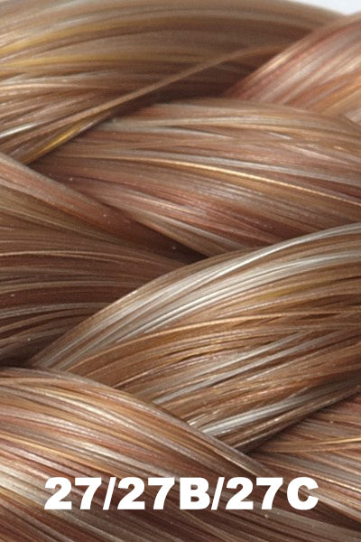 EasiHair - Synthetic Colors - 27/27B/27C (Twisted Cocoa). Brown/Medium Brown/Light Brown.