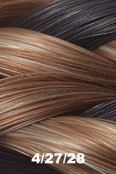 EasiHair - Synthetic Colors - 4/27/28 (Twisted Mocha). Dark Brown and Red Blonde.