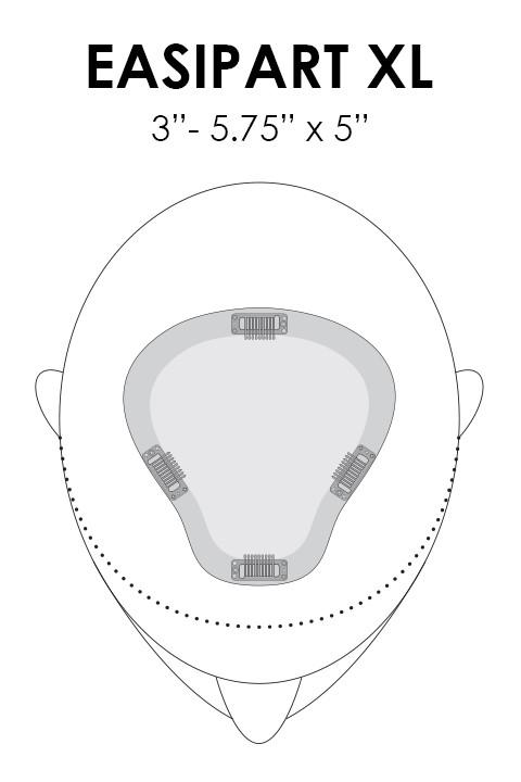 Jon Renau Toppers EasiPart XL HD 8" (#366) 5.