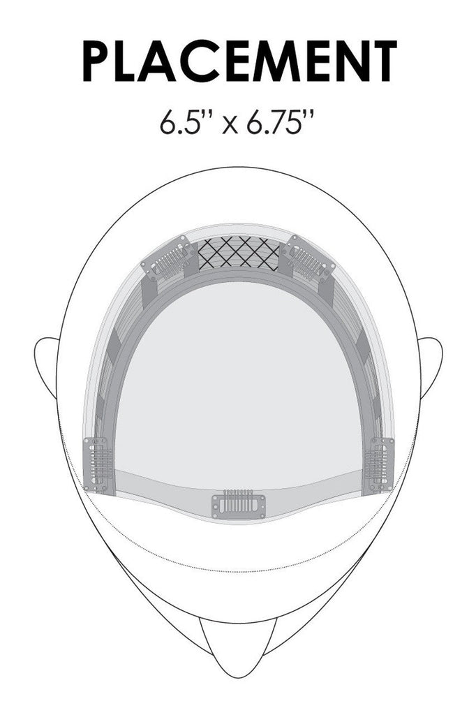 Top diagram of placement of the Essentially You HD topper.