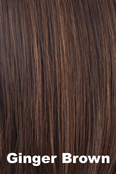 Alexander Couture Wigs - Sophia (#1041) - Ginger Brown.  Blend of medium cool ash brown and rich warm brown.